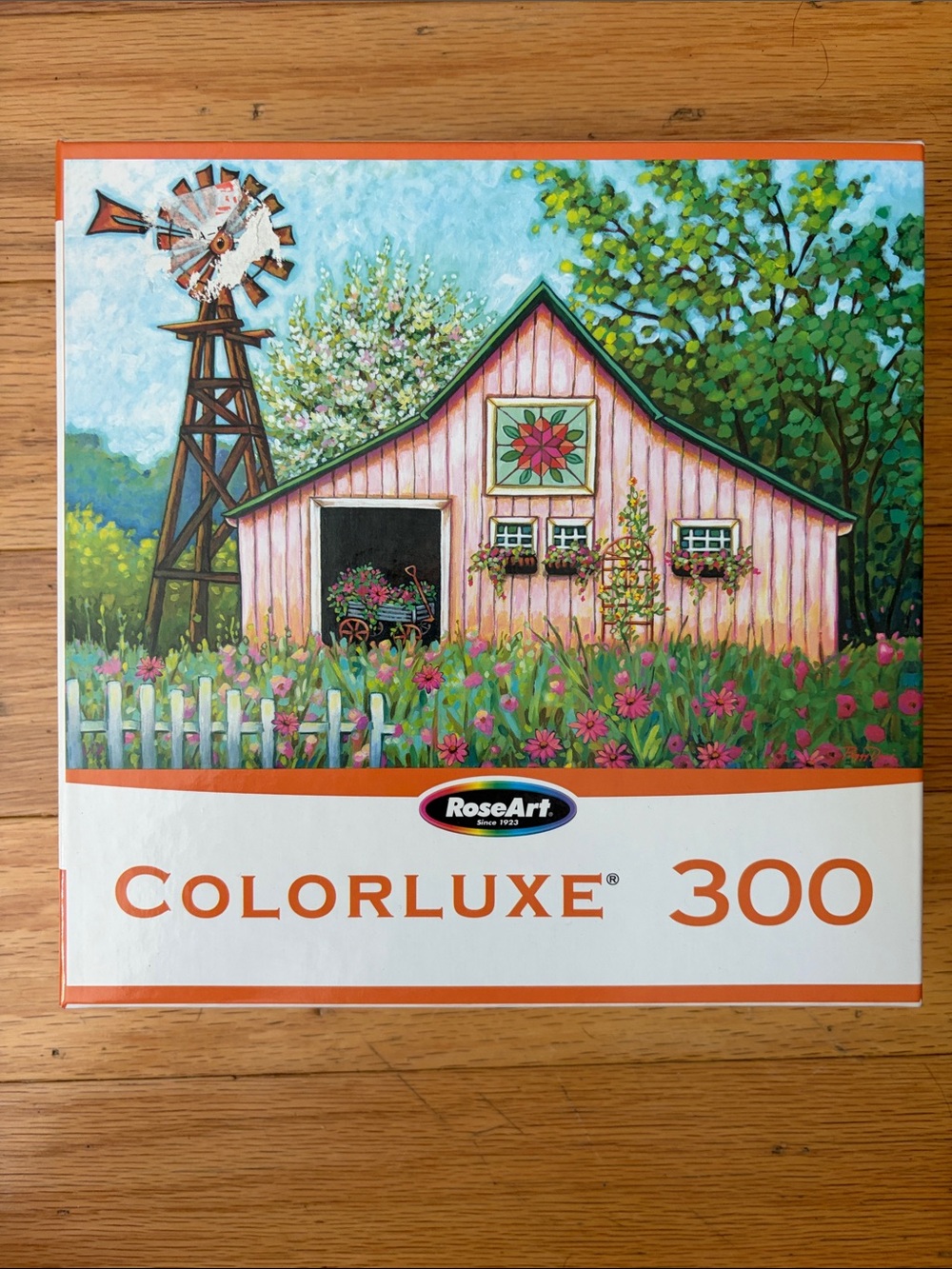 RoseArt Colorluxe 300 Piece “Daisy Farm” by Peggy Davis 2026 Pastel Barn Artwork